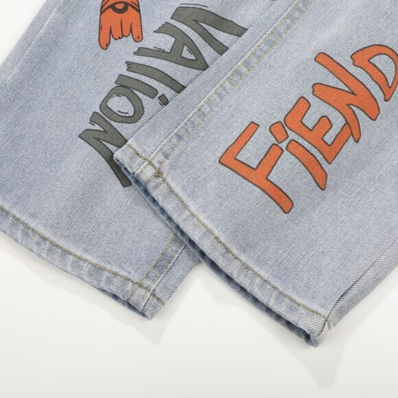 New Chrome Hearts Joker Limited Edition Graffiti Unisex Jeans - Picture 8 of 16